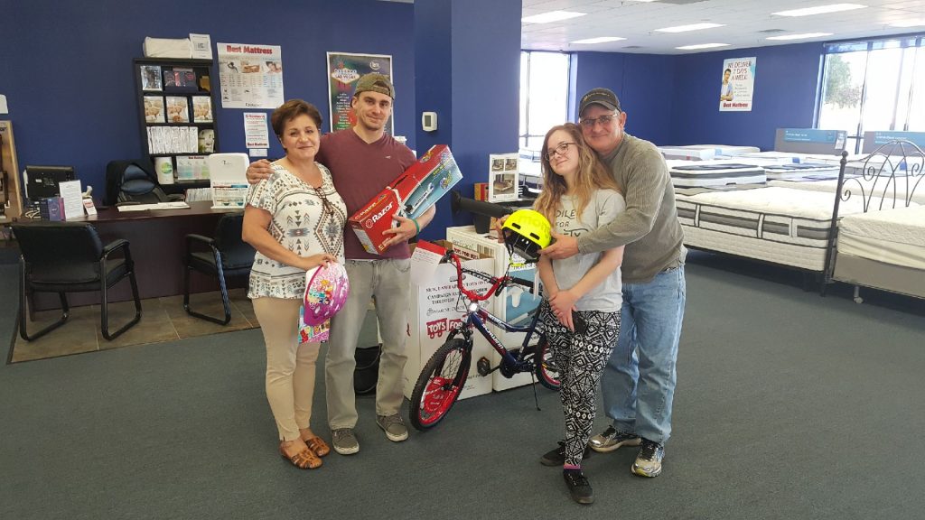 Toys for Tots donated at Best Mattress in Las Vegas