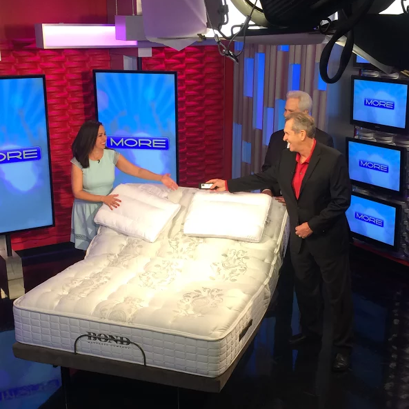 Our mattress and frame on The MORE Show