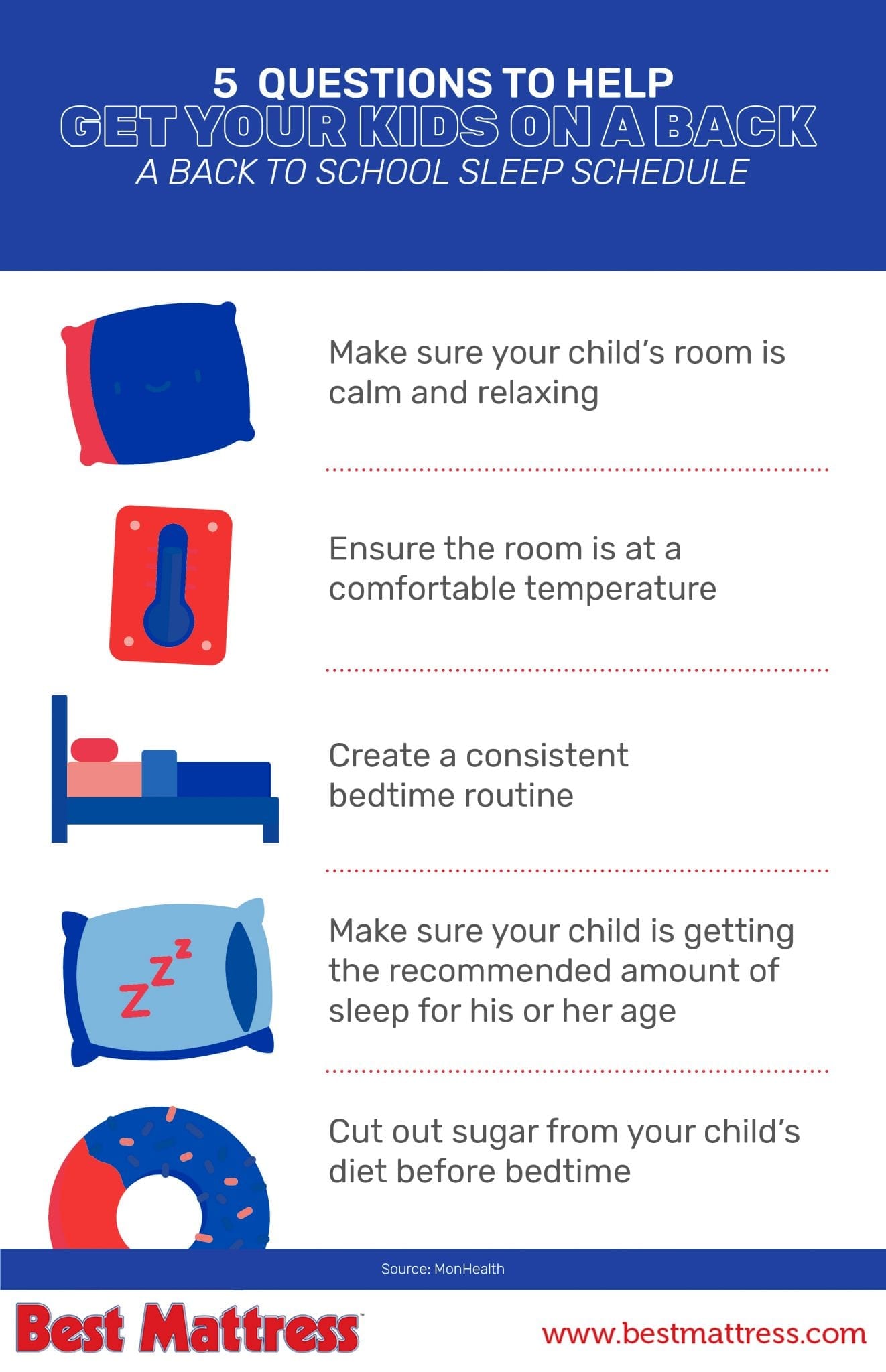 5 Questions To Help Get Your Kids On A Back To Back School Sleep Schedule From Best Mattress in Las Vegas & St. George, Utah