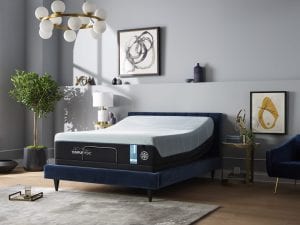 Tempur-LUXEBreeze Soft Queen mattress in a bedroom