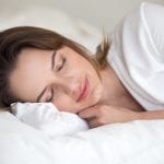 Women getting good night's sleep