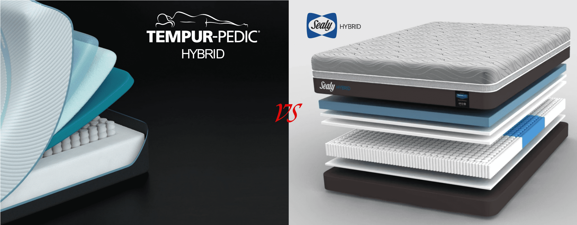 Tempur-Pedic Hybrid vs Sealy Hybrid