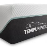 Tempur-Pedic Logo embroidered on the corner of the mattress