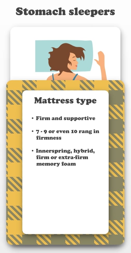 Best Mattress for Stomach Sleepers infographic