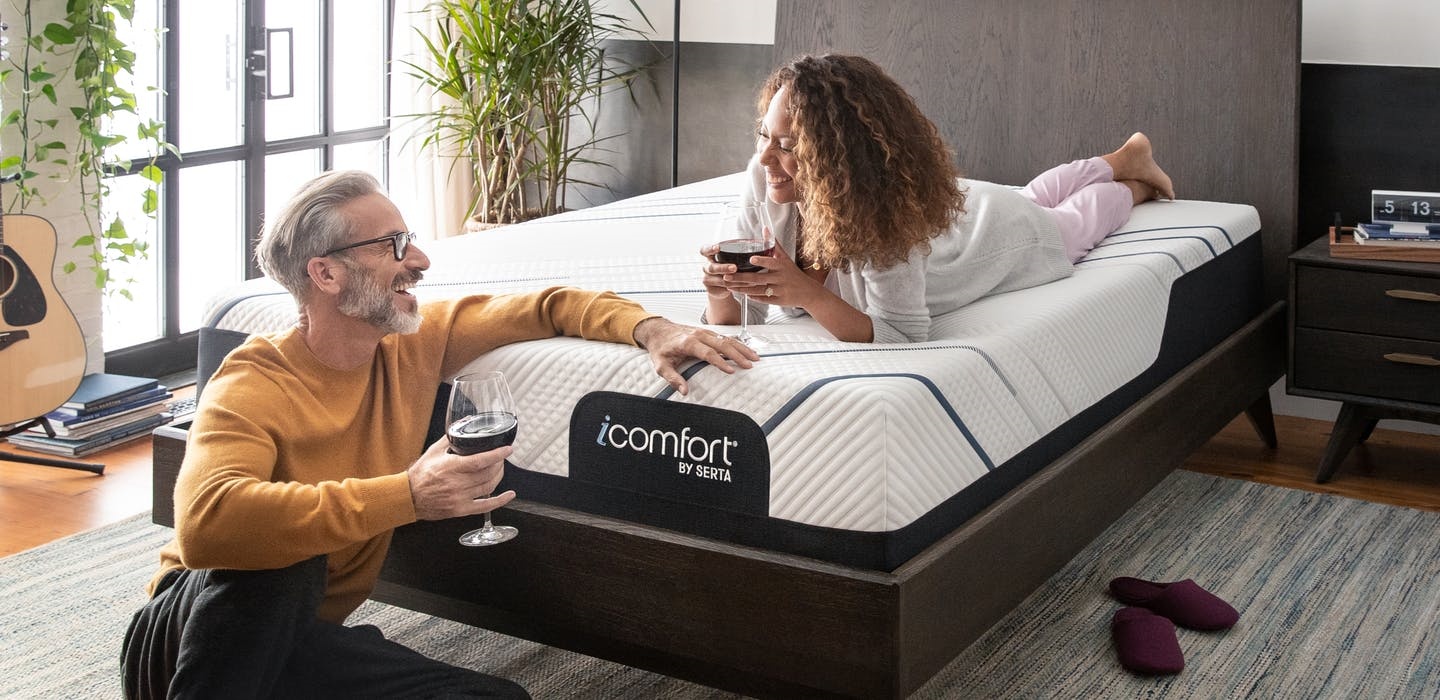 couple on Serta iComfort Mattress