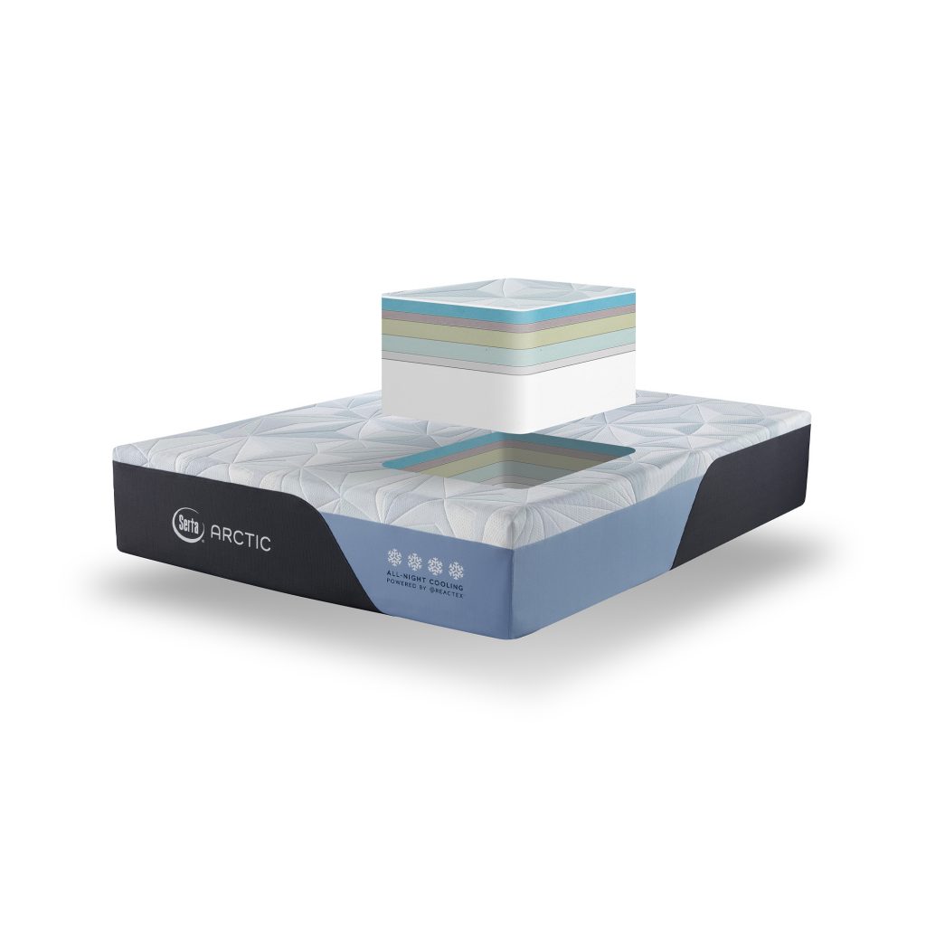 Serta Arctic Premier Memory Foam mattress cutaway