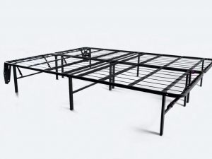 Purple Platform Bed corner view expanded
