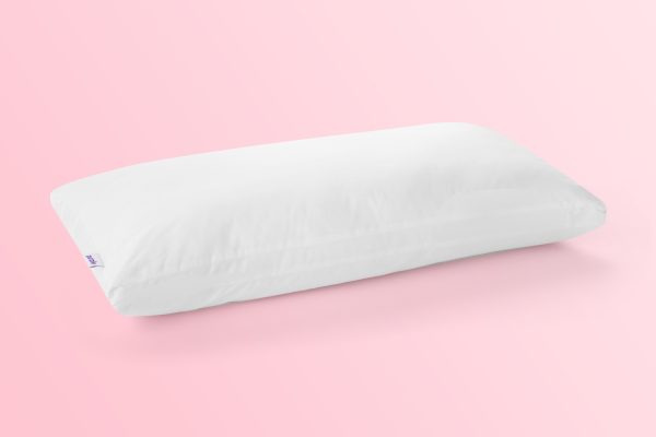 Purple Pillow pink background