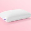 Purple Harmony™ Pillow over pink background