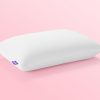 Purple Harmony™ Pillow over pink background