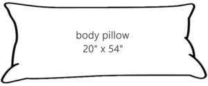 body pillow size graphic