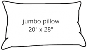 jumbo pillow - 20 x28