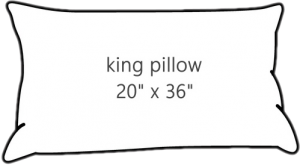 king pillow - 20 x 36