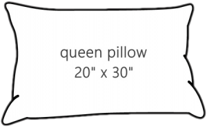 queen pillow - 20 x 30