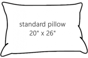 standard pillow - 20 x 26