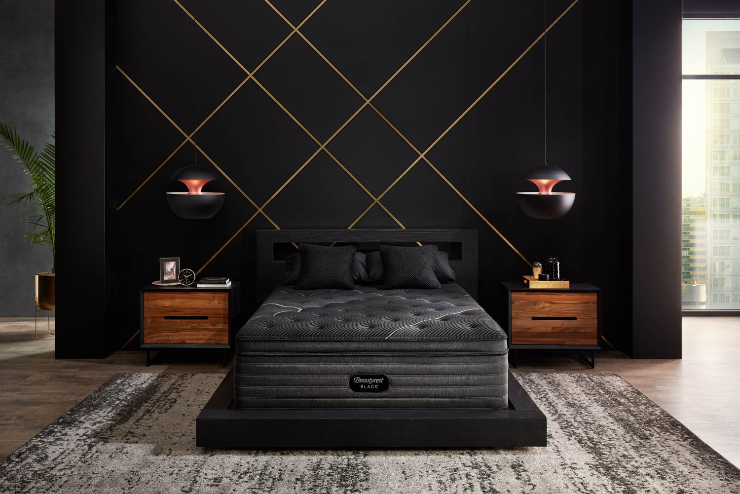 black sidney ultra plush pillow top mattress