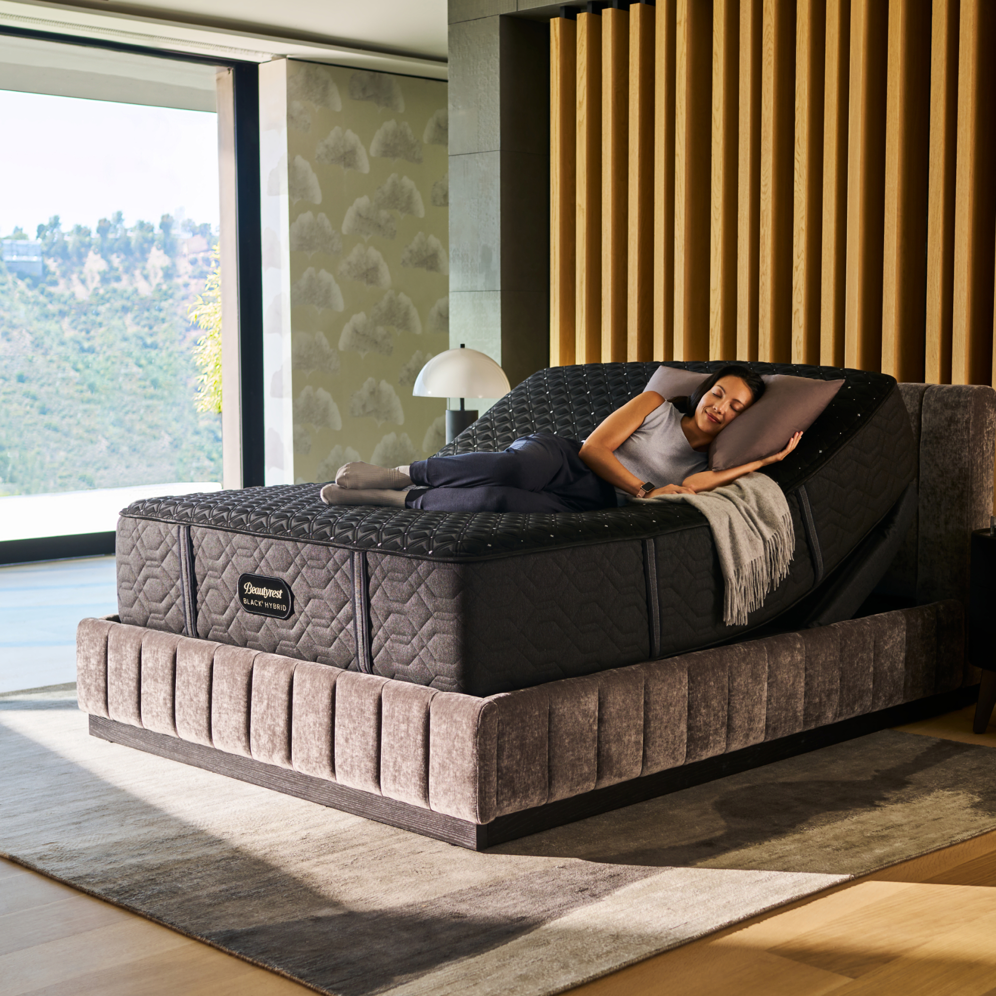 Woman sleeping on a Beautyrest Series 3 Mattress