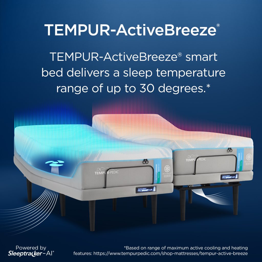 Tempurpedic ActiveBreeze Smart Bed TEMPUR-ActiveBreeze
