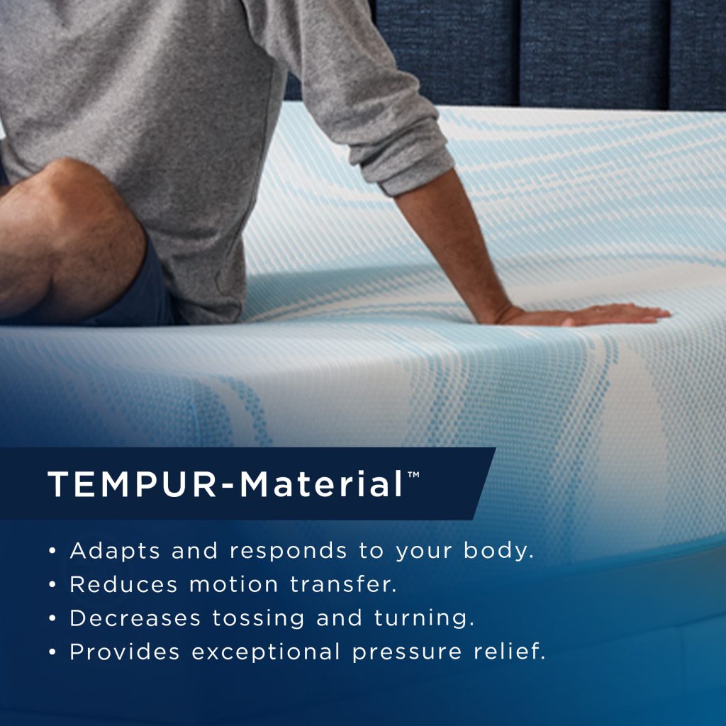 TEMPUR-ActiveBreeze Medium Hybrid Smart Bed - TEMPUR-Material Description