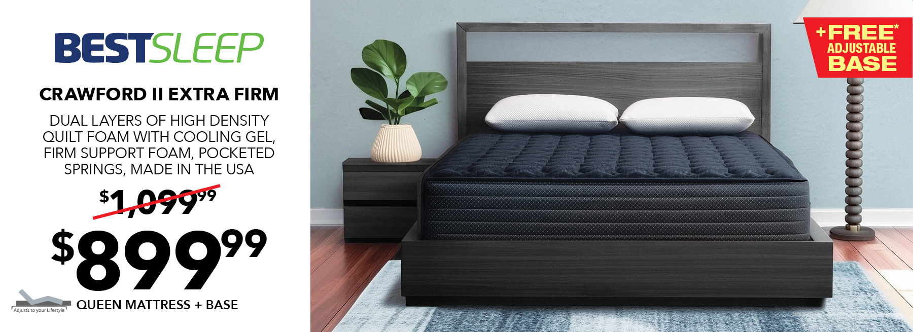 BestSleep Crawford Extra Firm